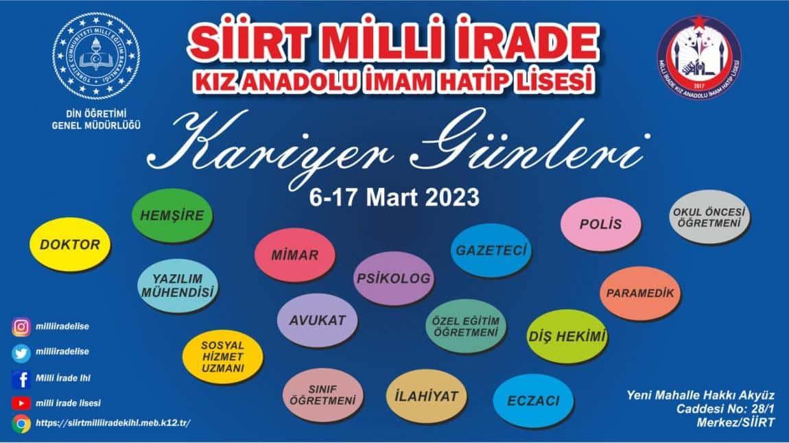 MESLEKİ KARİYER GÜNLERİ 